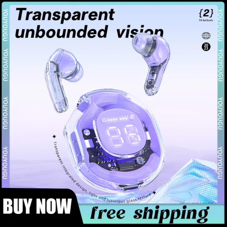 Transparent ANC Earbuds: Acefast T8 Crystal Bluetooth Earphones